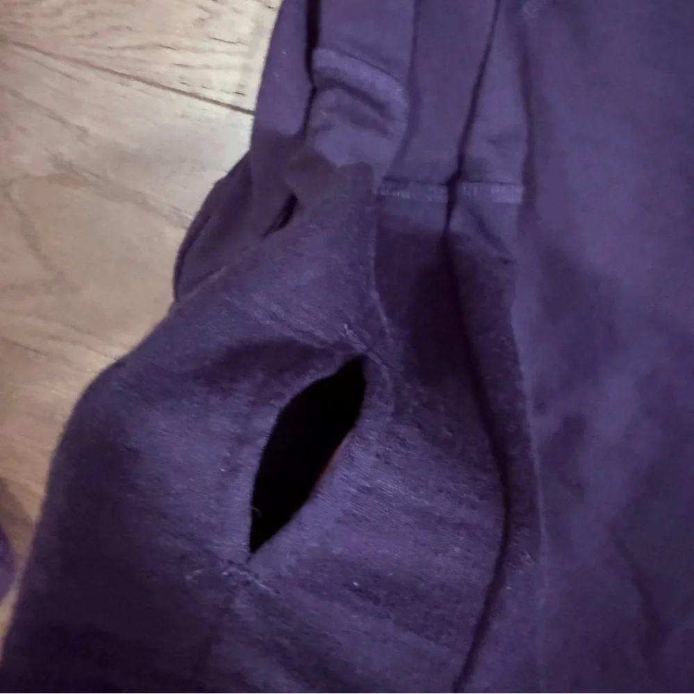 Ibex Wool Hooded Dress with Pockets and Thumbholes Sz Large Purple - Picture 4 of 10